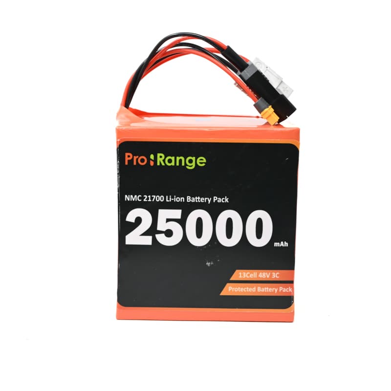 Pro-Range A Grade NMC N21700CG-50 48V 25000mAh 3C 13S5P Li-Ion Battery Pack