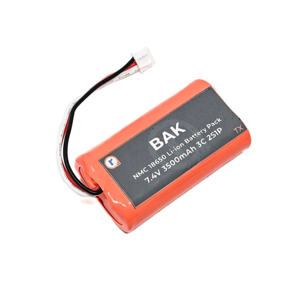 BAK NMC 18650 7.4V 3500mAh 3C 2S1P (TX) Li-ion Battery Pack