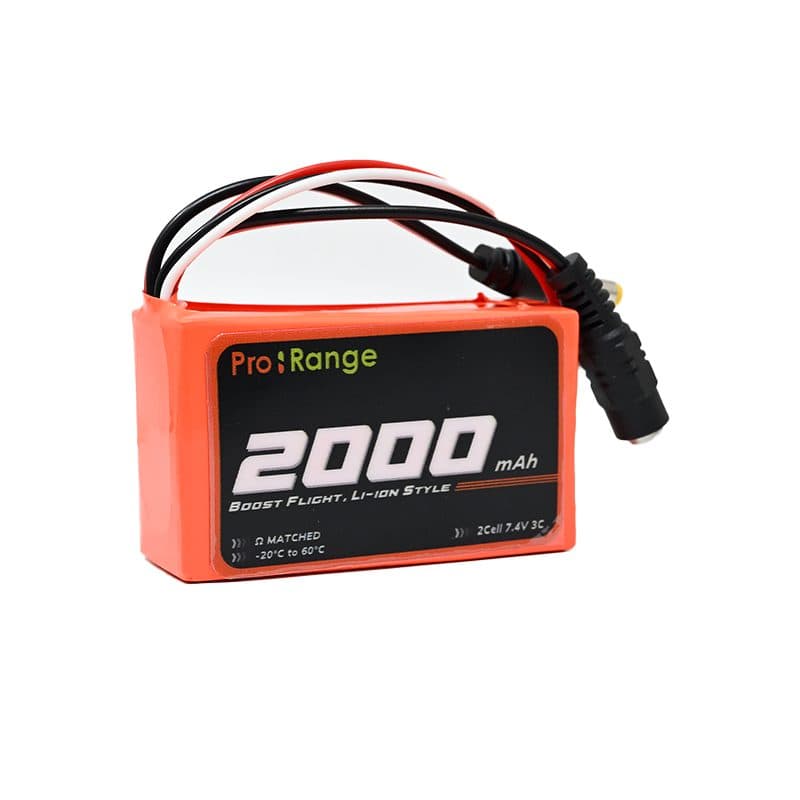 Pro-Range INR 18650 7.4V 2000mAh 3C 2S1P Li-Ion Battery Pack