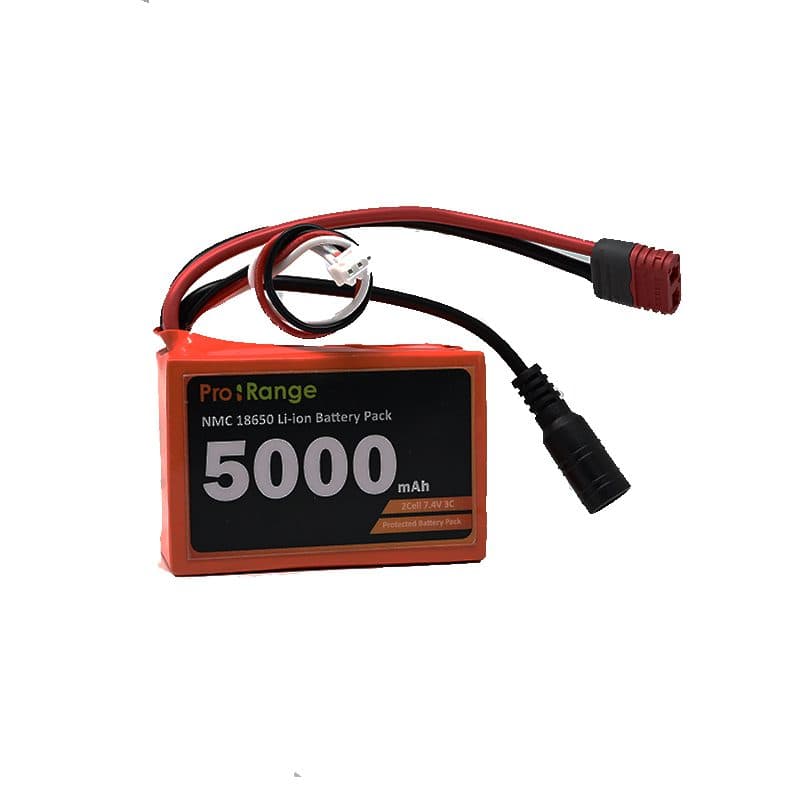 Pro-Range A Grade NMC N18650CH 7.4V 5000mAh 3C 2S2P Li-Ion Battery Pack