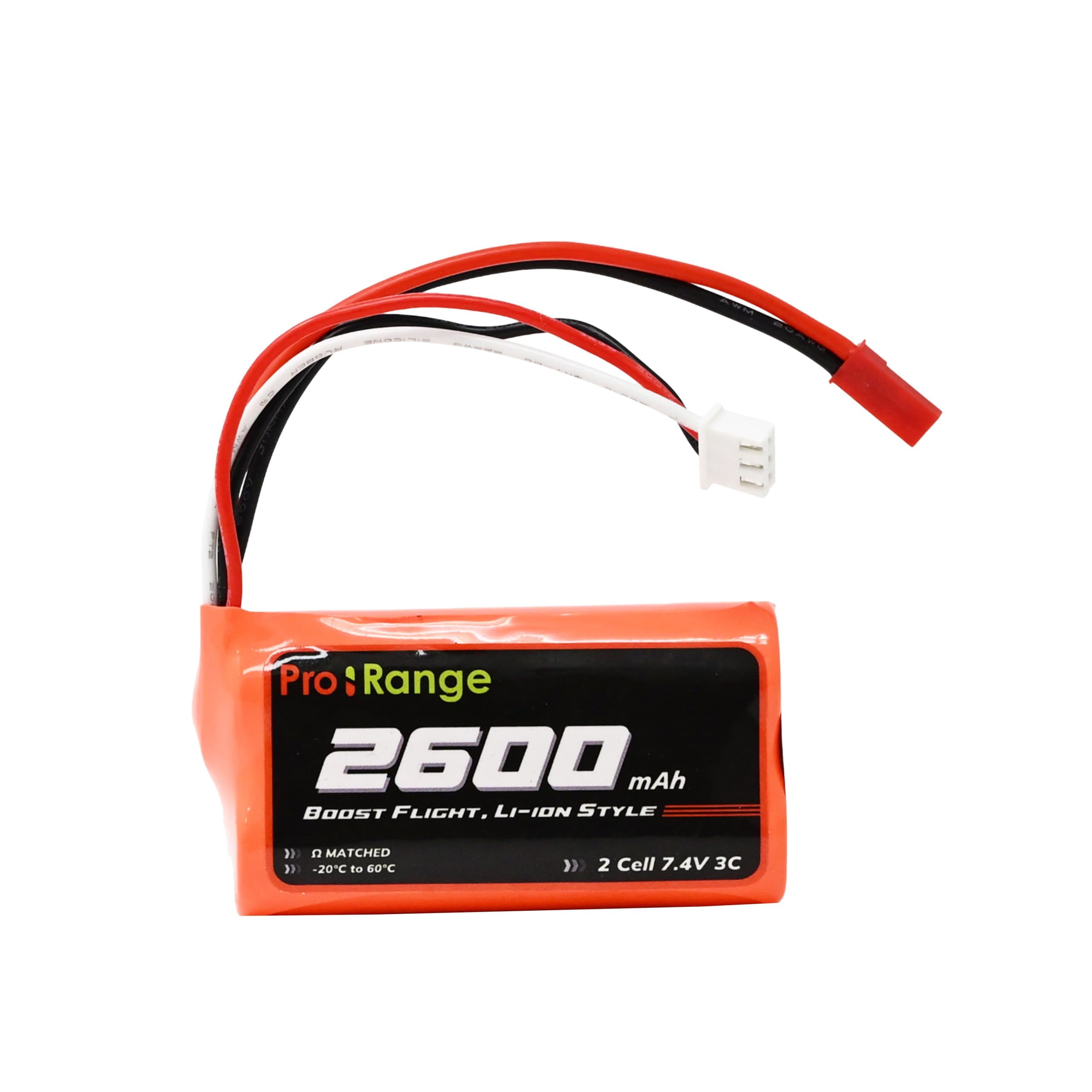 Pro-Range A Grade NMC N18650CH 7.4V 2600mAh 3C 2S1P Li-Ion Battery Pack in a Line