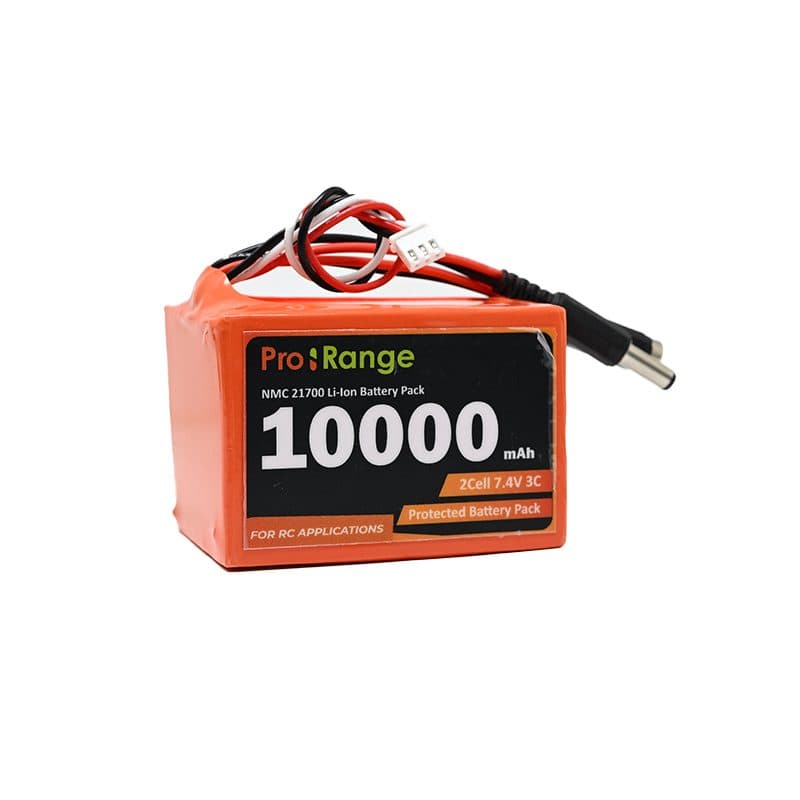 Pro-Range NMC 21700 7.4V 10000mAh 3C 2S2P Li-ion Battery Pack