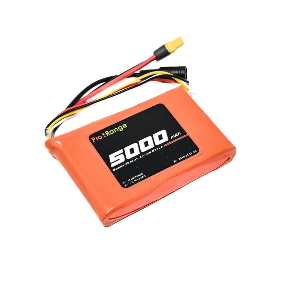 Pro-Range INR 18650 11.1V 5000mAh 3C 3S2P Li-Ion Battery Pack In a line