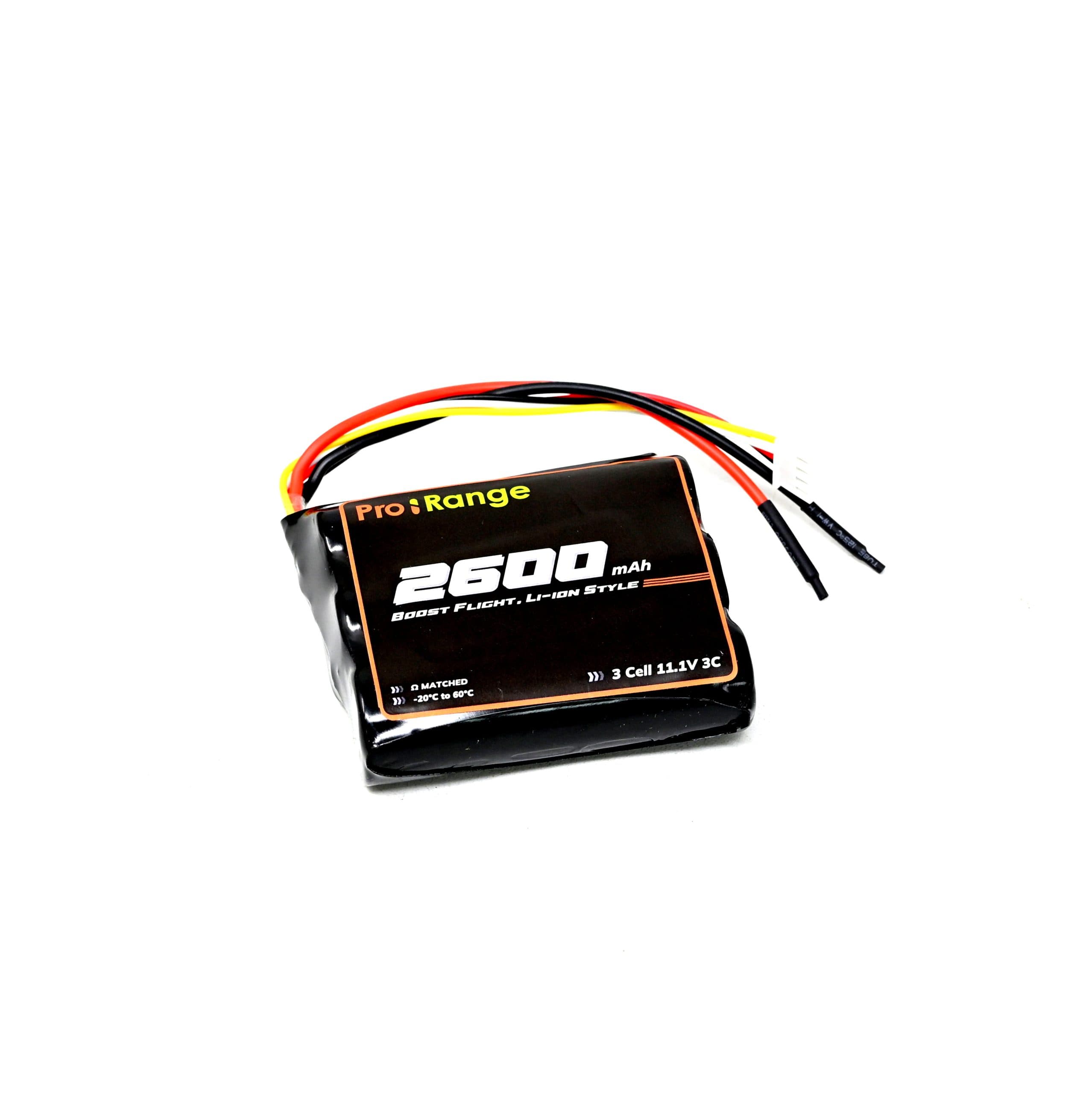 Pro-Range A Grade NMC N18650CH 11.1V 2600mAh 3C 3S1P Li-Ion Battery Pack in a Line