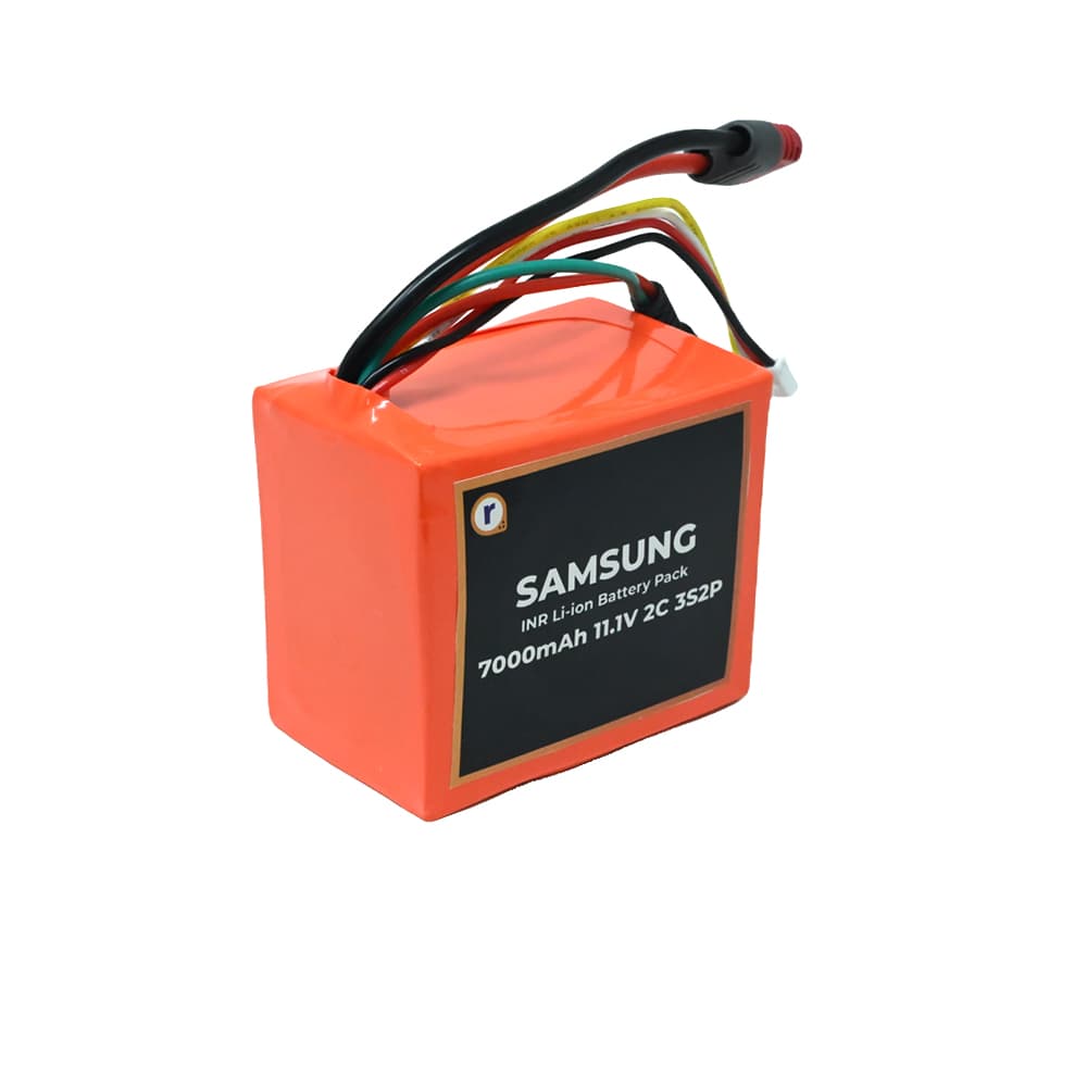 Samsung A Grade INR 18650-35E 11.1V 7000mAh 2C 3S2P Li-Ion Battery Pack
