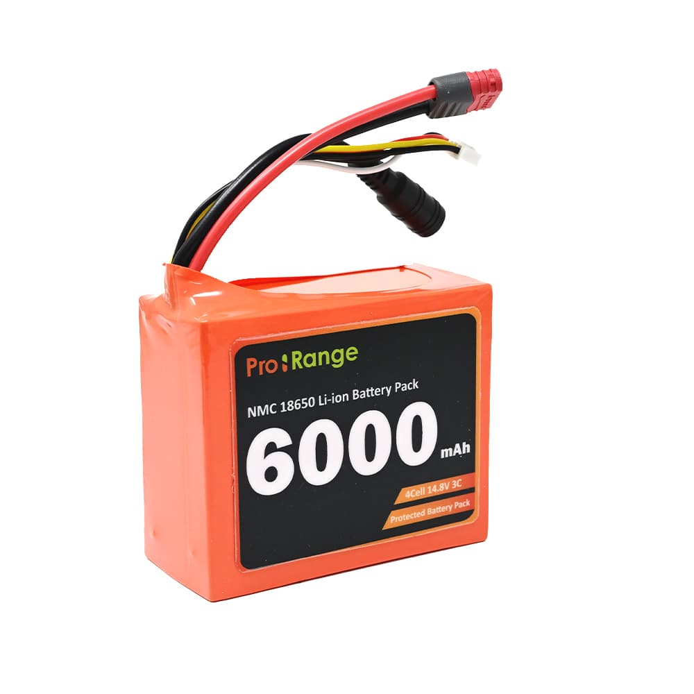 Pro-Range NMC 18650 14.8V 6000mAh 3C 4S2P Li-Ion Battery Pack