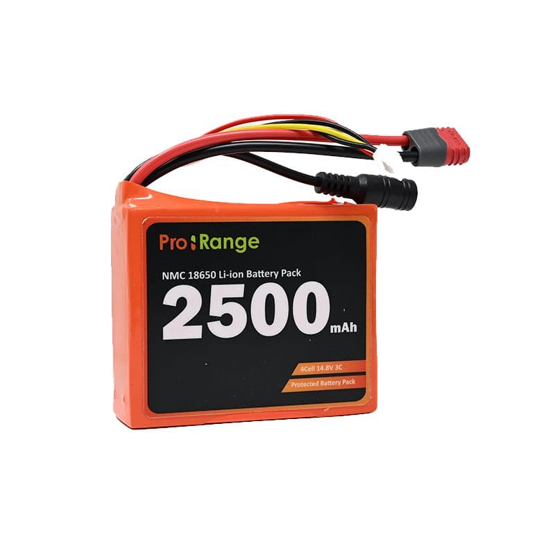 Pro-Range A Grade NMC N18650CH 14.8V 2500mAh 3C 4S1P Li-Ion Battery Pack