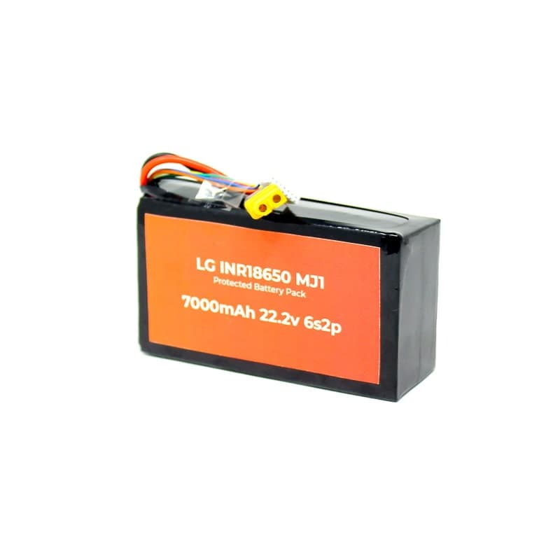 LG A Grade INR 18650MJ1 22.2V 7000mAh 3C 6S2P Li-Ion Battery Pack