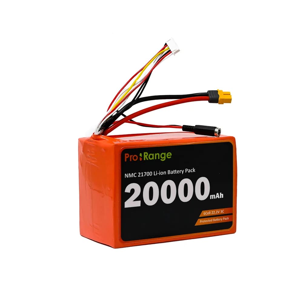 Pro-Range A Grade NMC N21700CG-50 22.2V 20000mAh 3C 6S4P Li-Ion Battery Pack