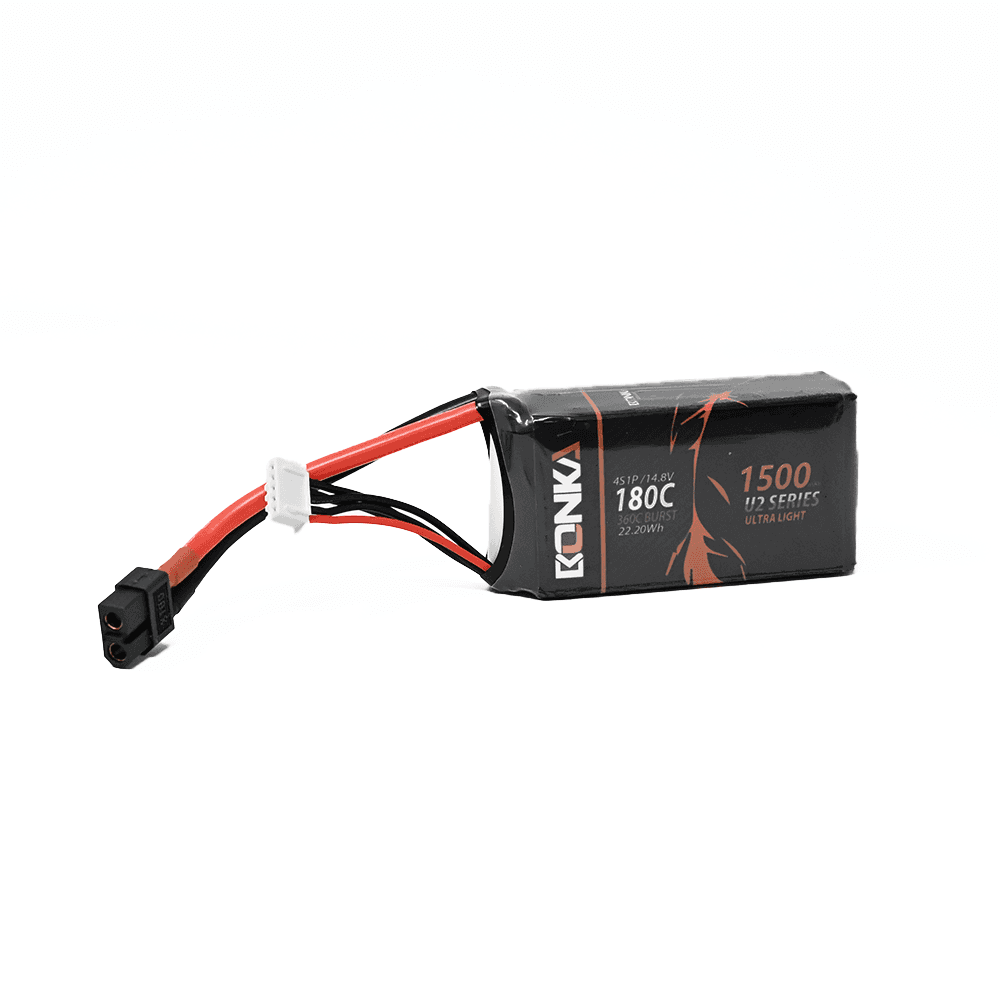 Bonka 14.8V 1500mAh 180C 4S FPV U2 Series Lithium Polymer Battery Pack