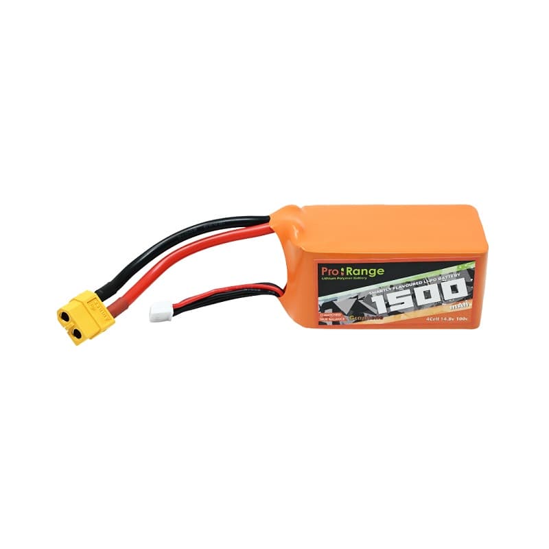 Pro-Range 14.8V 1500mAh 100C 4S Graphene Lithium Polymer Battery Pack