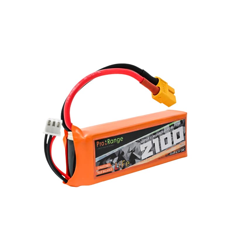 Pro-Range 6.6V 2100mAh 30C 2S Lithium Iron Phosphate (LiFePO4) Battery Pack