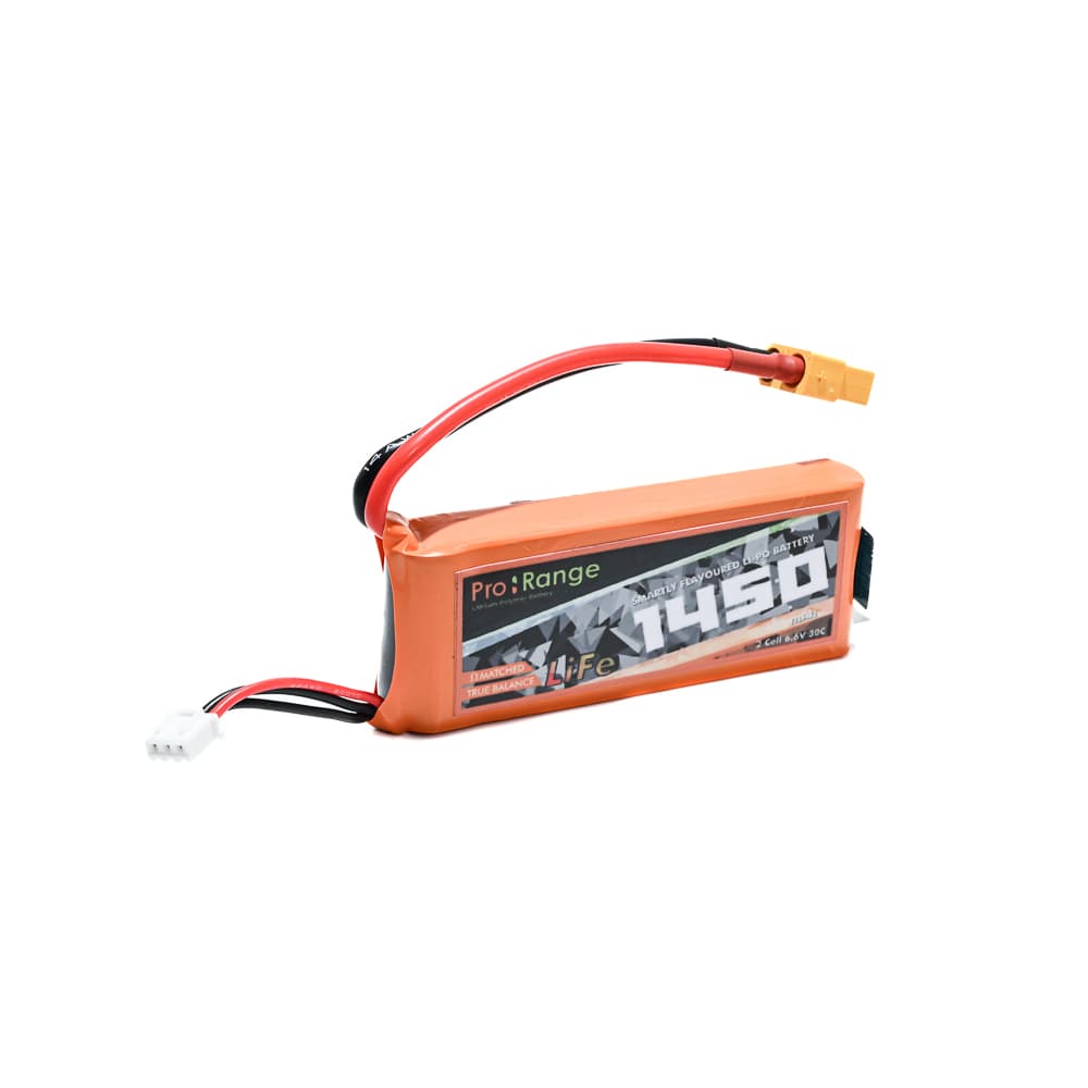 Pro-Range 6.6V 1450mAh 30C 2S Lithium Iron Phosphate (LiFePO4) Battery Pack