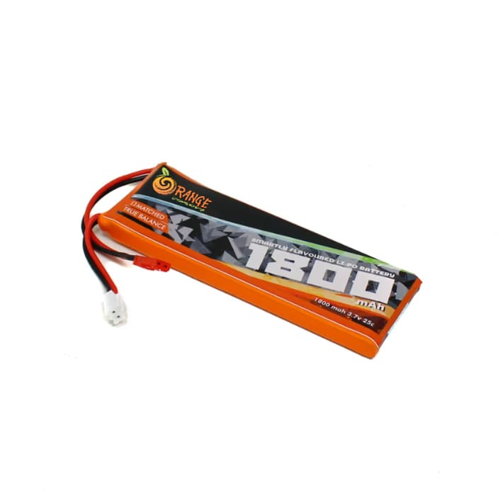 Orange 3.7V 1800mAh 25C 1S Lithium Polymer Battery Pack