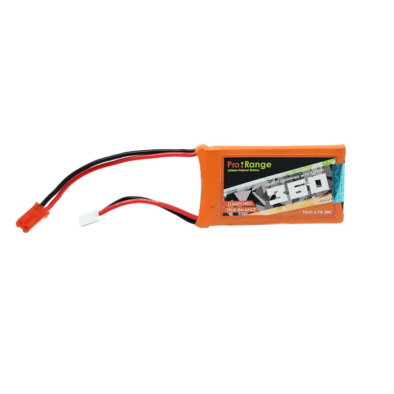 Pro-Range 3.7V 360mAh 30C 1S Lithium Polymer Battery Pack