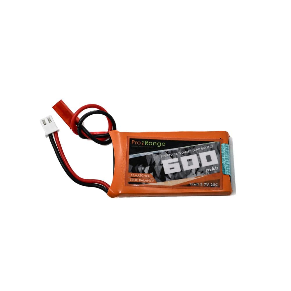 Pro-Range 3.7V 600mAh 25C 1S Lithium Polymer Battery Pack