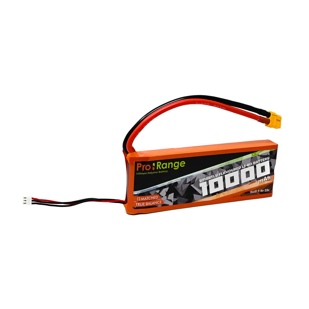 Pro-Range 7.4V 10000mAh 35C 2S Lithium Polymer Battery Pack