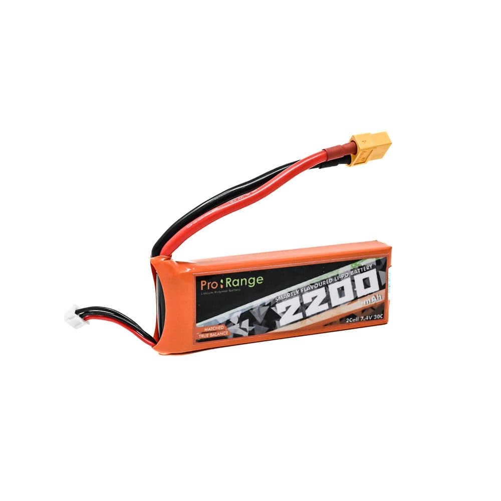 Pro-Range 7.4V 2200mAh 30C 2S Lithium Polymer Battery Pack