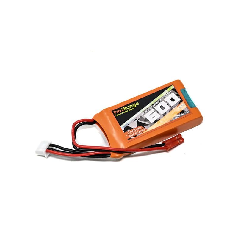 Pro-Range 7.4V 600mAh 45C 2S Lithium Polymer Battery Pack