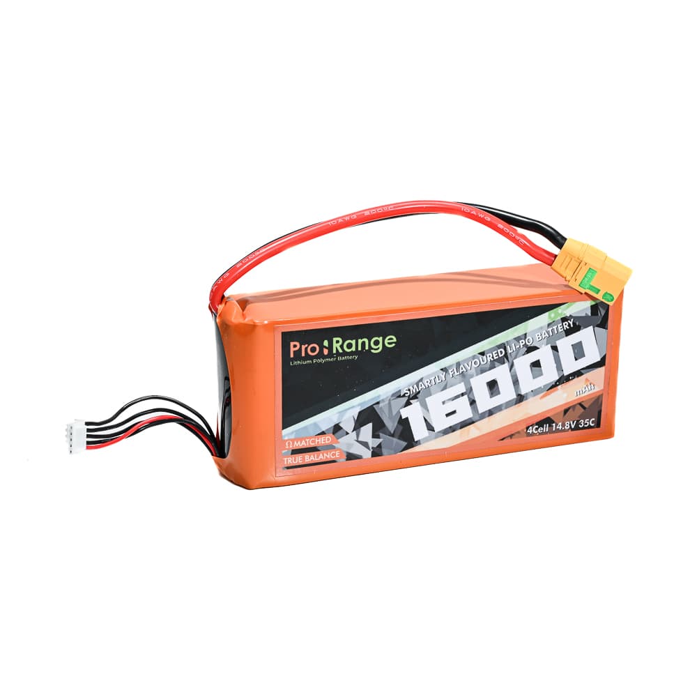 Pro- Range 14.8V 16000mAh 35C 4S Lithium Polymer Battery Pack
