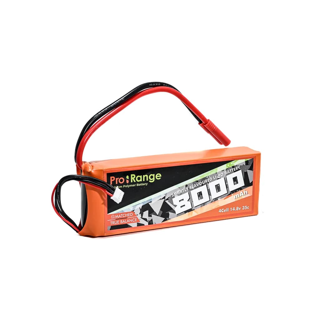 Pro- Range 14.8V 8000mAh 35C 4S Lithium Polymer Battery Pack