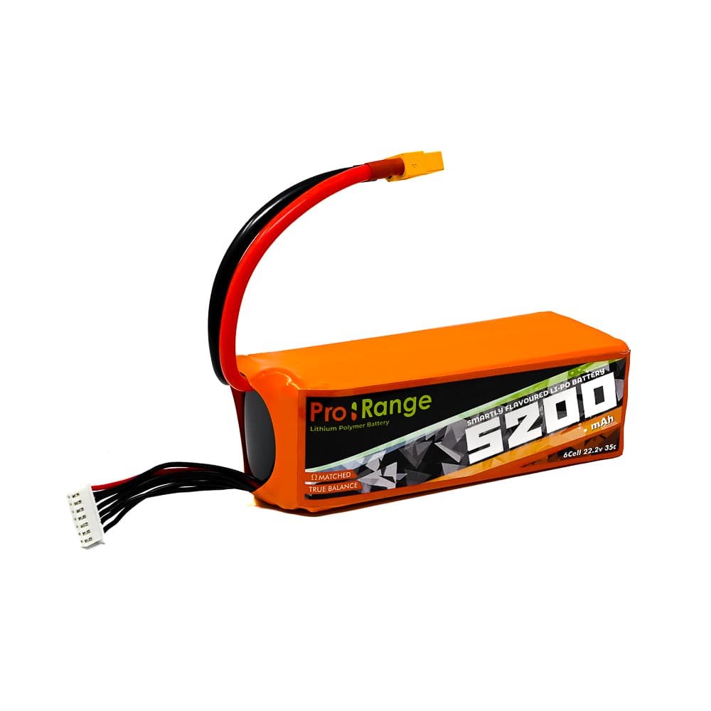 Pro-Range 22.2V 5200mAh 35C 6S Lithium Polymer Battery Pack
