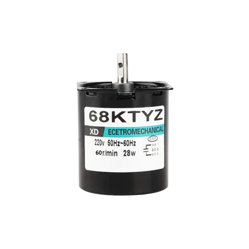 AC220V 28W 68KTYZ Permanent Magnet Synchronous Motor 60RPM/MIN