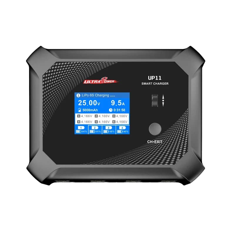 Ultra Power UP11 AC 240W / DC 600W 5A Quad-Channel 1-6S LiPo/LiHV/LiIon/NiMH/NiCd/Pb Multi-Chemistry Battery Charger