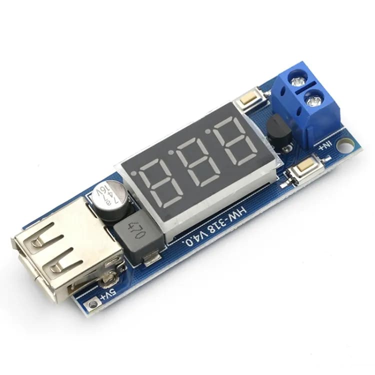 HW 318 12V To 5V Buck Module DC-DC 3A DC Power Module With USB