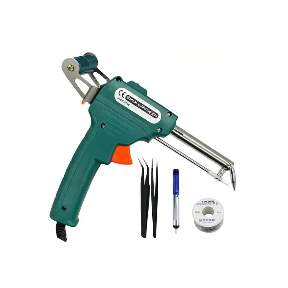 GT10 Manual Soldering Gun 220V 80W Adjustable Electric Iron Kit for DIY Electronics