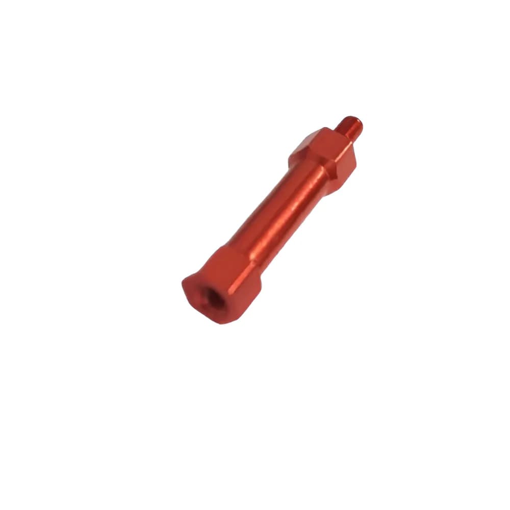 IRS M3*30+6 mm Red Male to Female Hexagonal Aluminium Standoff Spacer(Pack of 5)