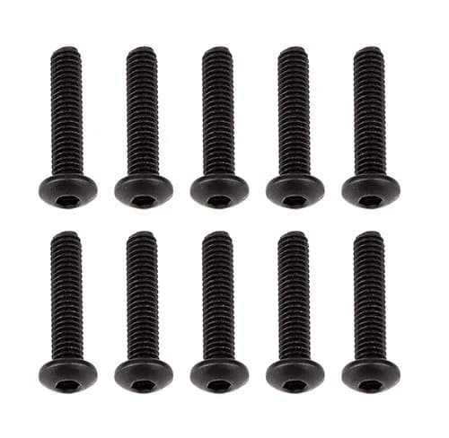 M2*10 mm Grade Round Head Hex Socket head Cap Screws carban Steel Black (Pack of 10pcs )