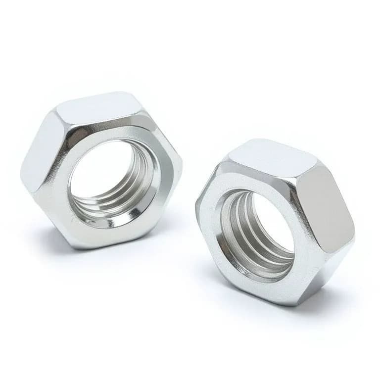 M2.5 × 9.90 mm Galvanized Hexagonal Nut (Pack of 10pcs)