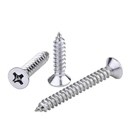 M3 × 16 mm Grade 4.8 Cross Recessed Large Flat Head Self-Tapping Screw (Pack of 10pcs)