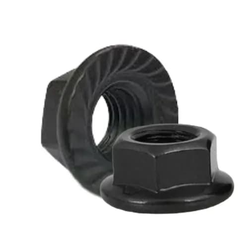 M3 mm Black 304 Stainless Steel Flange nut Screw Cap with nut Black (Pack of 10pcs )