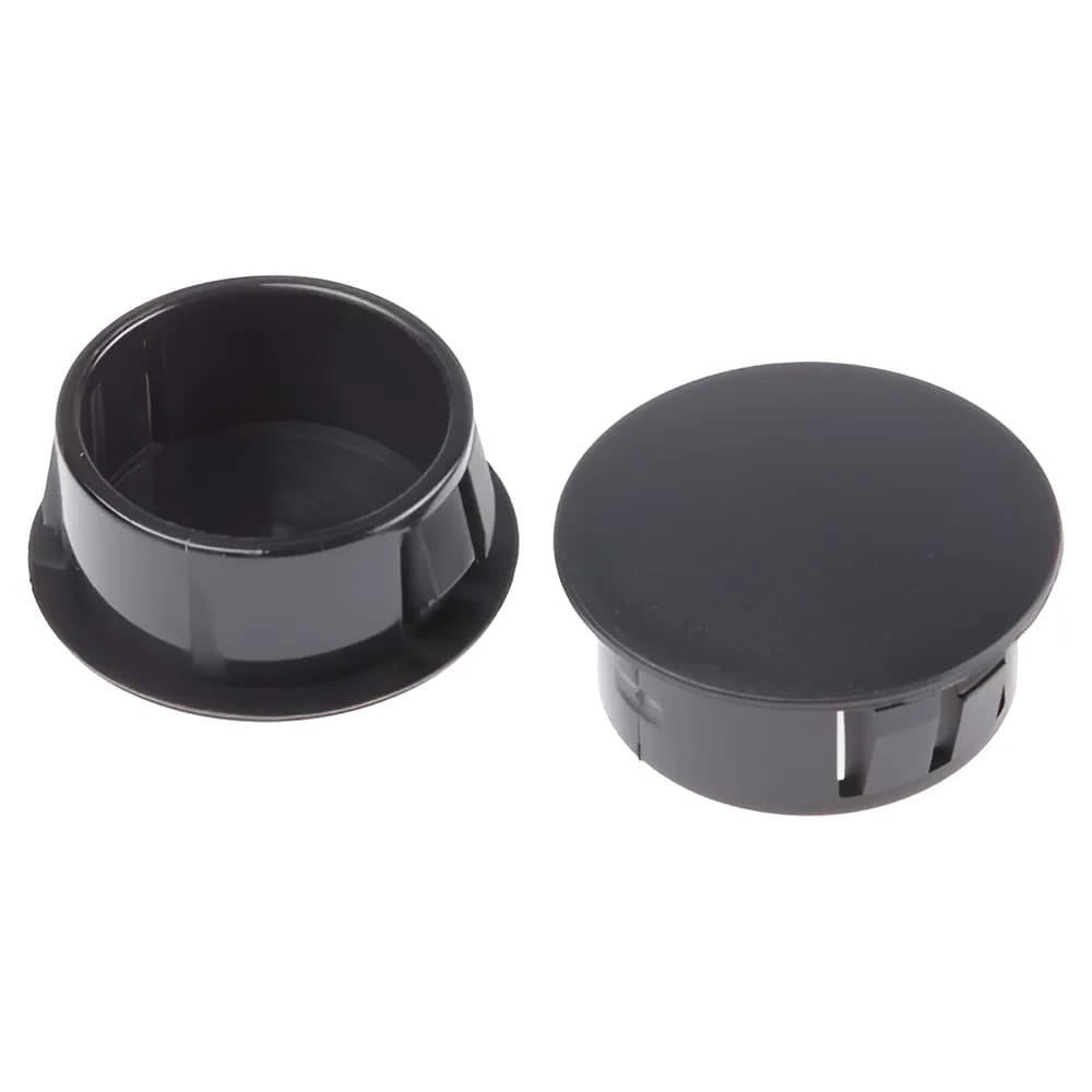 Naide Rubber & Plastic 15mm Black HP Button Plug
