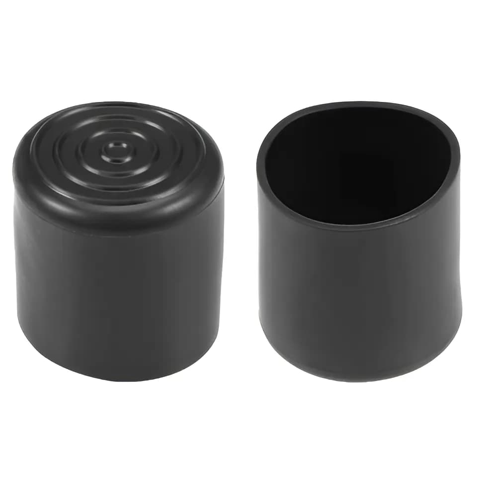 Naide Rubber & Plastic 30mm Black Round Sleeve Foot cover