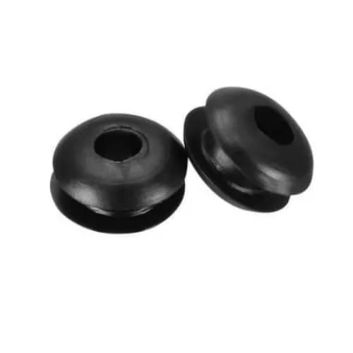 Noide Rubber & Plastic 4mm Black Double Sided Protective Wire