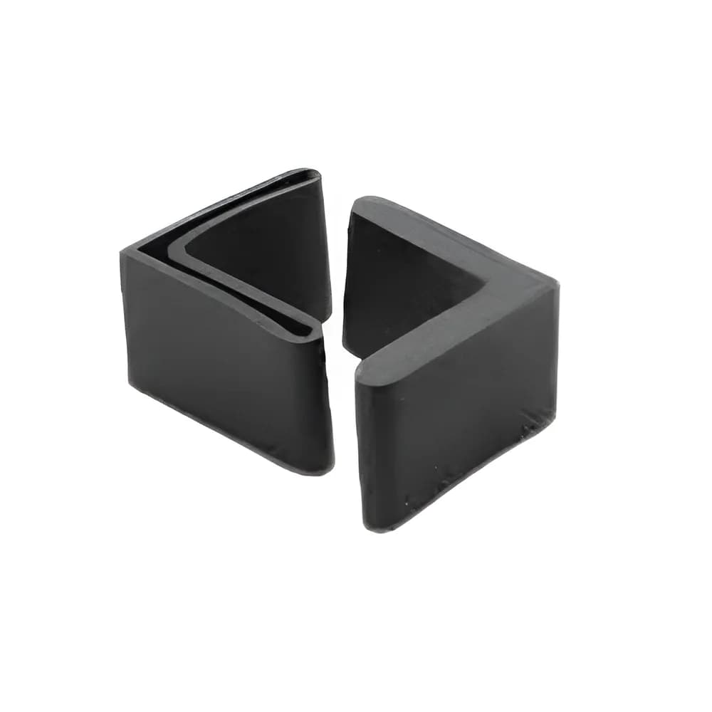 Uxcell Rubber 25*25 L Shaped Iron Foot Cover Cap