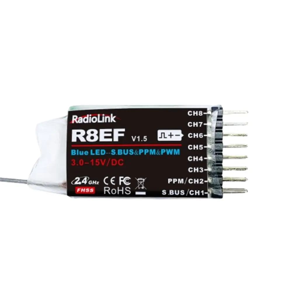 Radiolink R8EF RC Receiver 3.0-15V DC 8 Channels