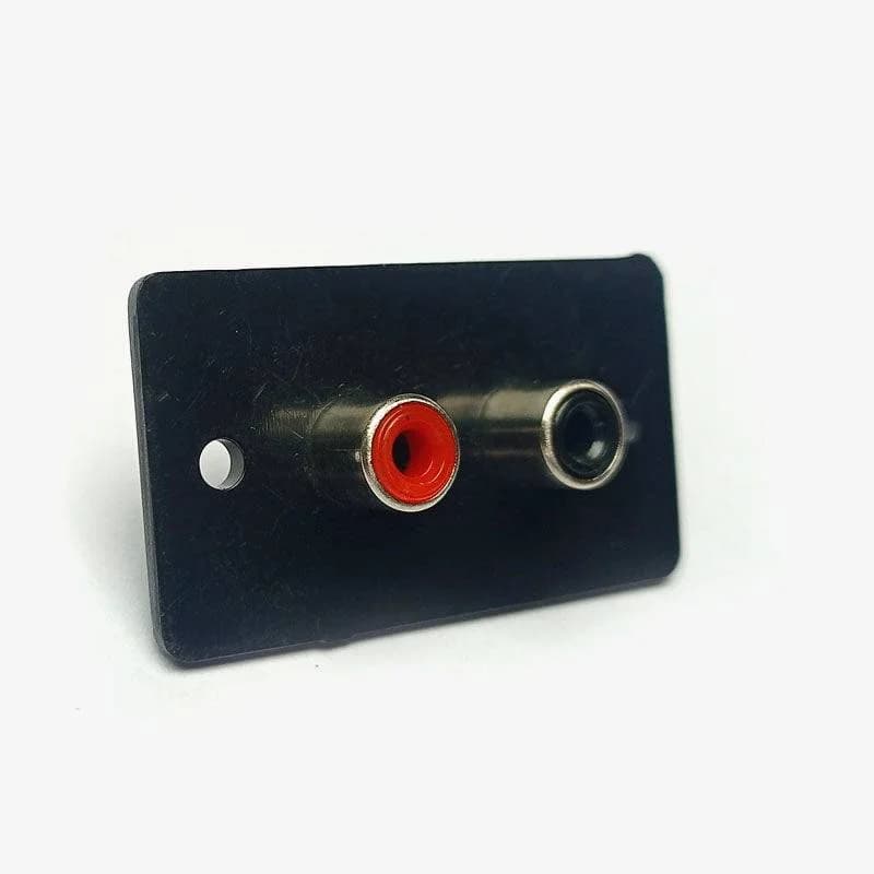 2-Way RCA Female Socket Connector - Panel mount
