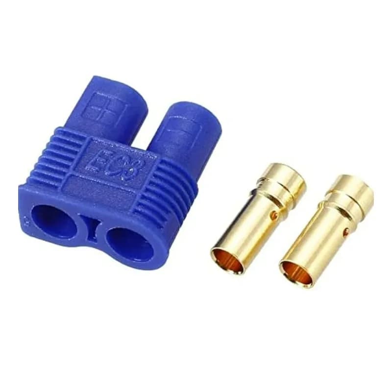 EC3 female connector (with hole) gold plated For Lipo Battery
