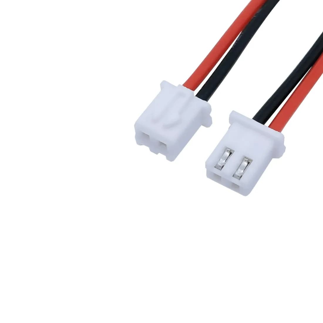 JST-PH 26AWG 2 Pin Female Connector With Pre-attached Black and Red Wires