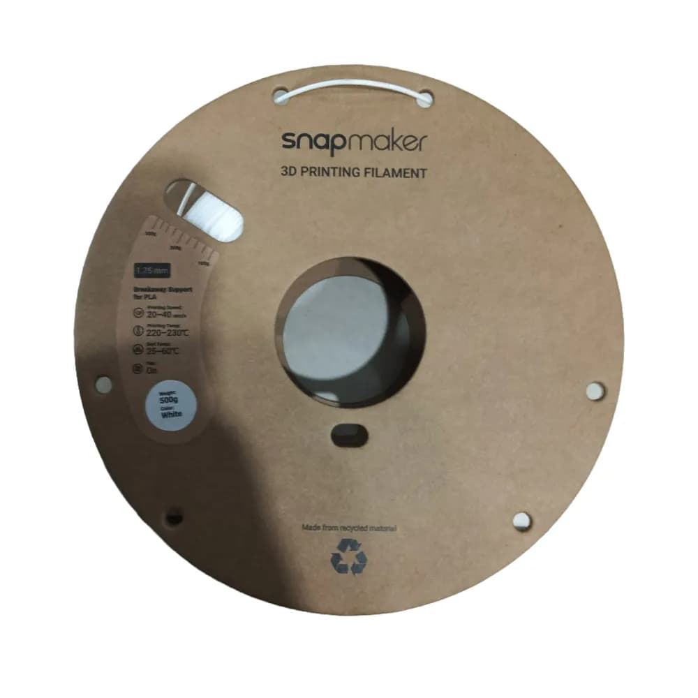 Snapmaker Matte PLA Filament Matte white 1.75mm 3D Printing Filament