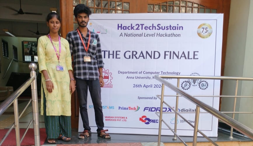 Hack2Tech Sustain Hackathon Finals Organized by Department of Computer Technology, MIT Campus, ANNA UNIVERSITY, Chennai.