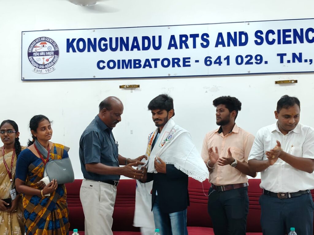 Guest lecture on Entrepreneurship Development on World Coconut Day celebration at Kongunadu Arts & Science College, Coimbatore.