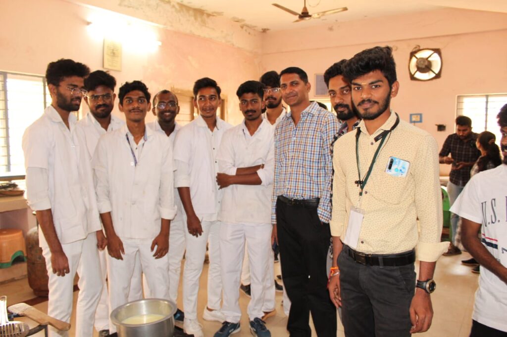 RKVY RAFTAAR Field visit to College of Dairy Technology, Tirupati through ANGRAU Poshan Incubator, AP.