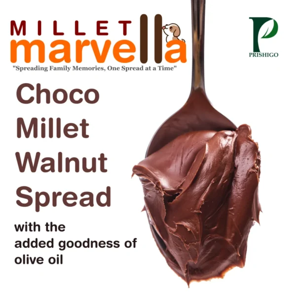 Millet Marvella – Choco Millet & Walnut Spread (230g) - Image 2