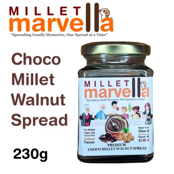 Millet Marvella – Choco Millet & Walnut Spread (230g)