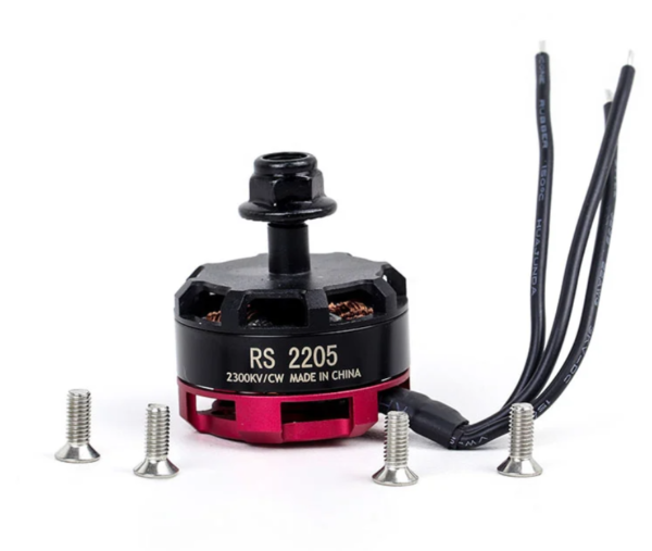 RS2205 2300KV Brushless DC Motor for QAV250 QAV300 Racing Drone Black Cap (CW Motor Rotation)